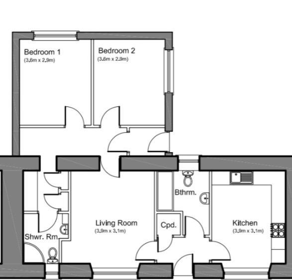 5 Riverside Place Thurso. 2 Bed, 2 Bathrooms. 外观 照片